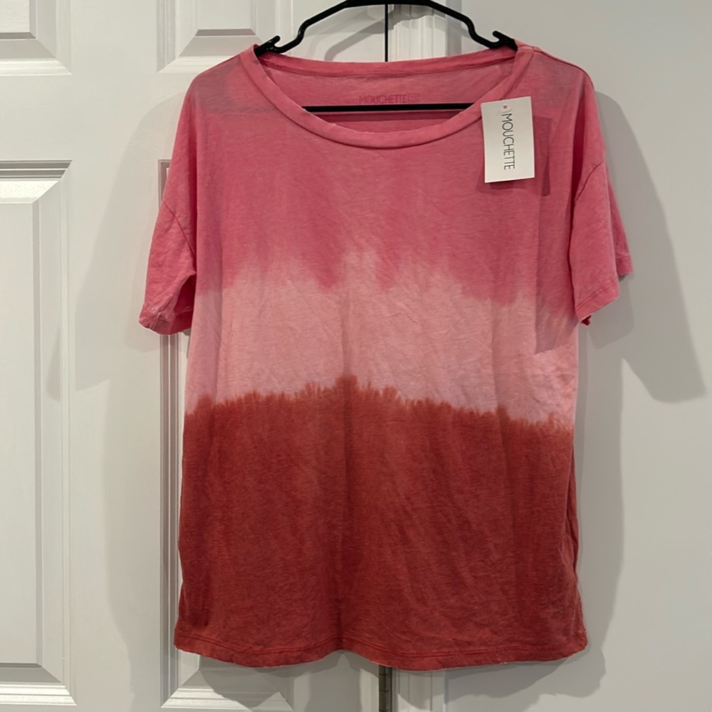 NWT Mouchette Pink Tie-Dye Tee